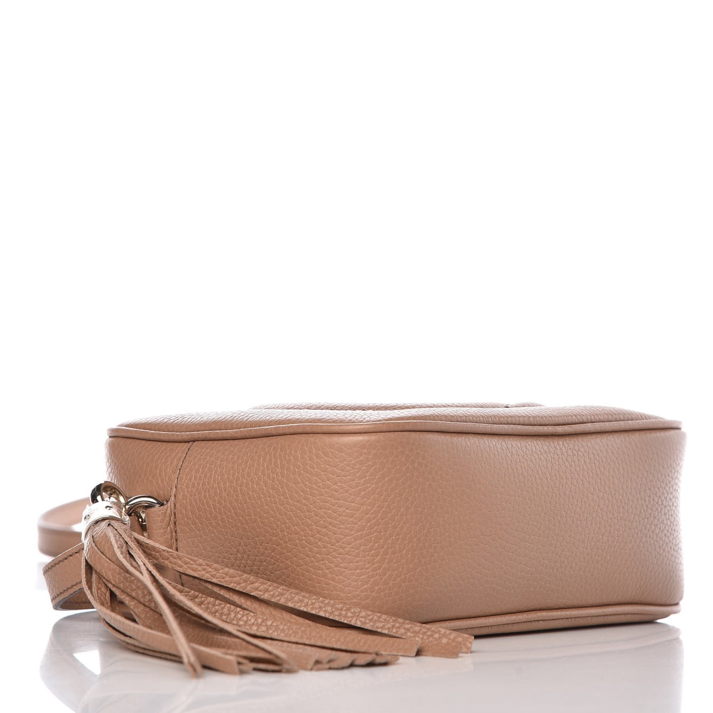 Pebbled Calfskin Small Soho Disco Bag Camelia