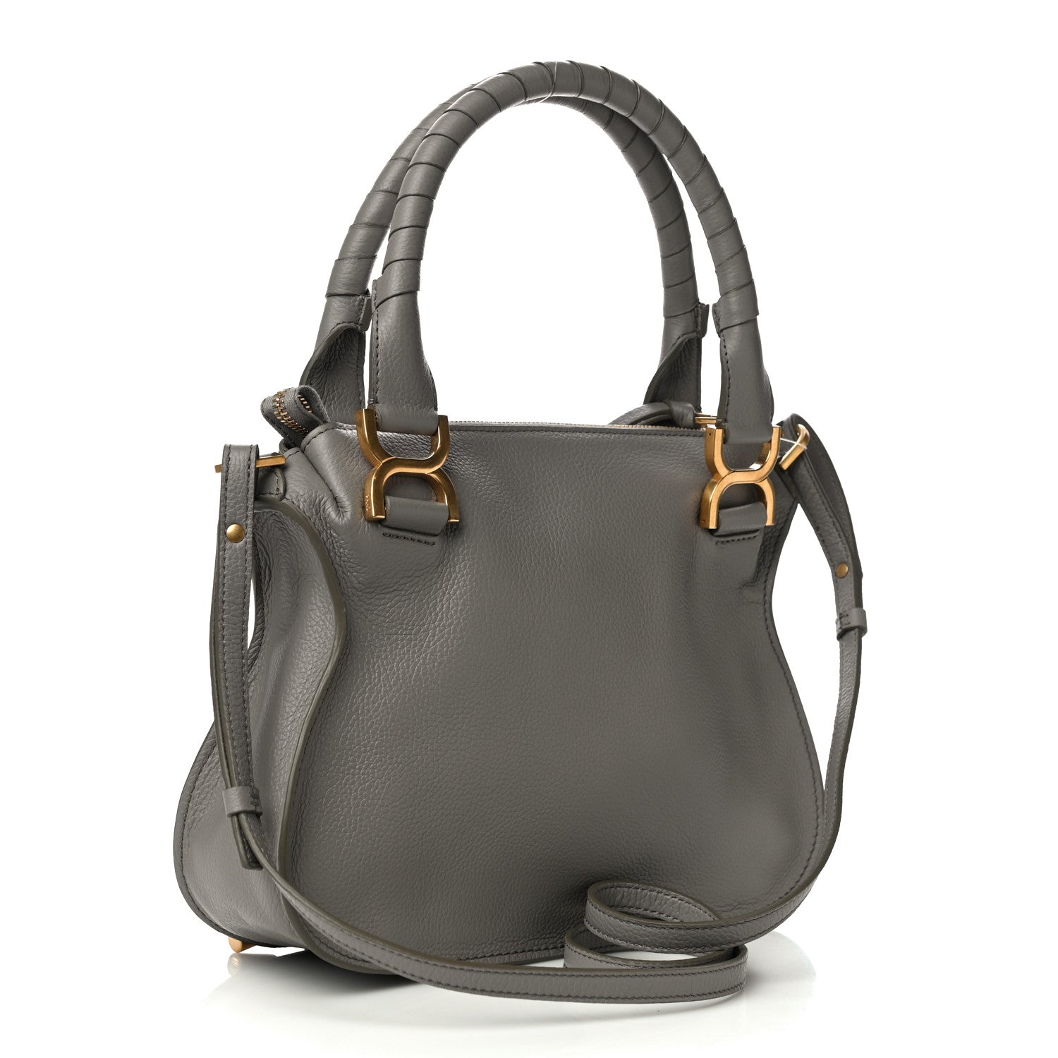 Chloe Calfskin Small Marcie Satchel Cashmere Grey 3 of 10
