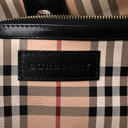 Burberry Haymarket Check Small Canterbury Tote Black 6 of 22