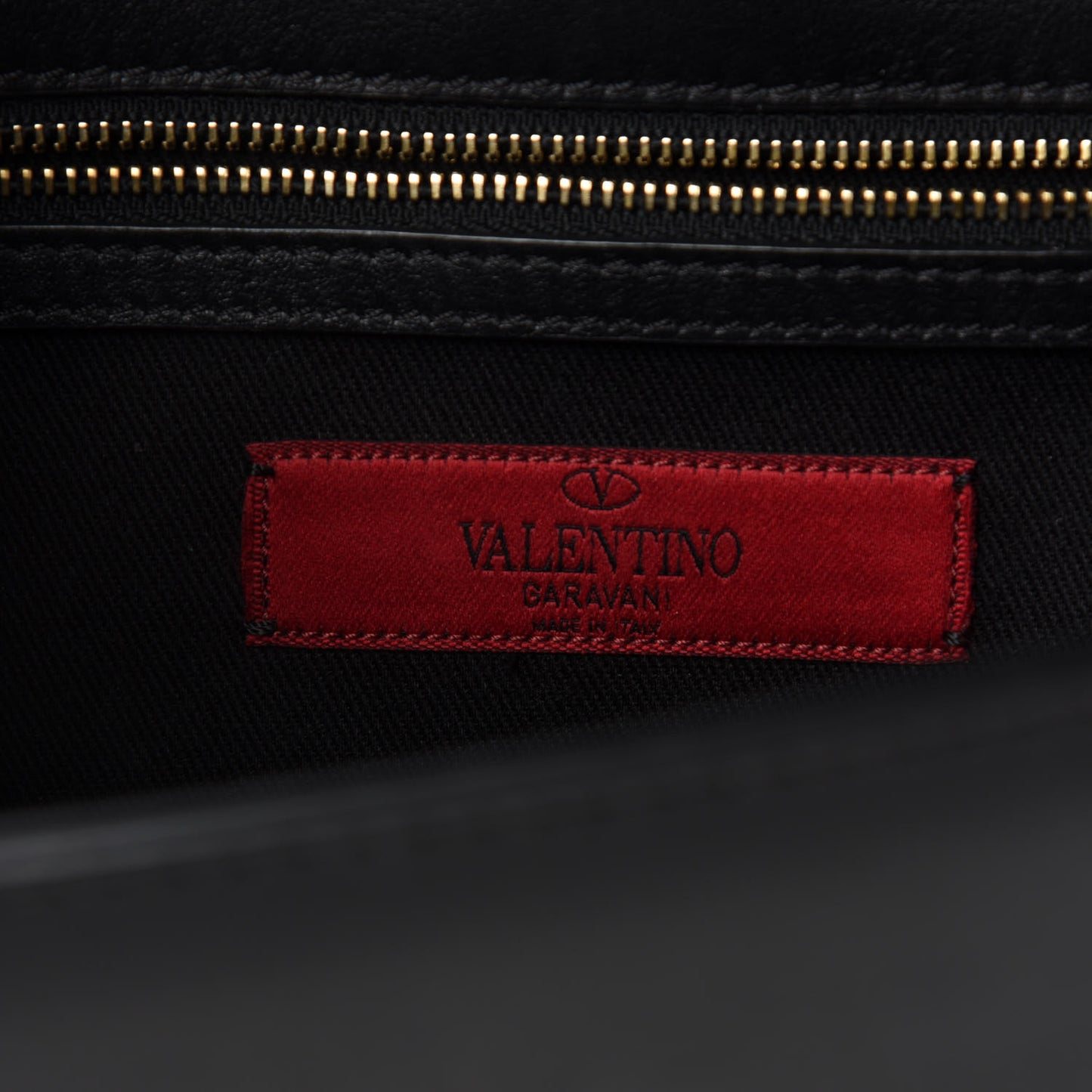 Vitello Medium Glam Lock Rockstud Flap Black