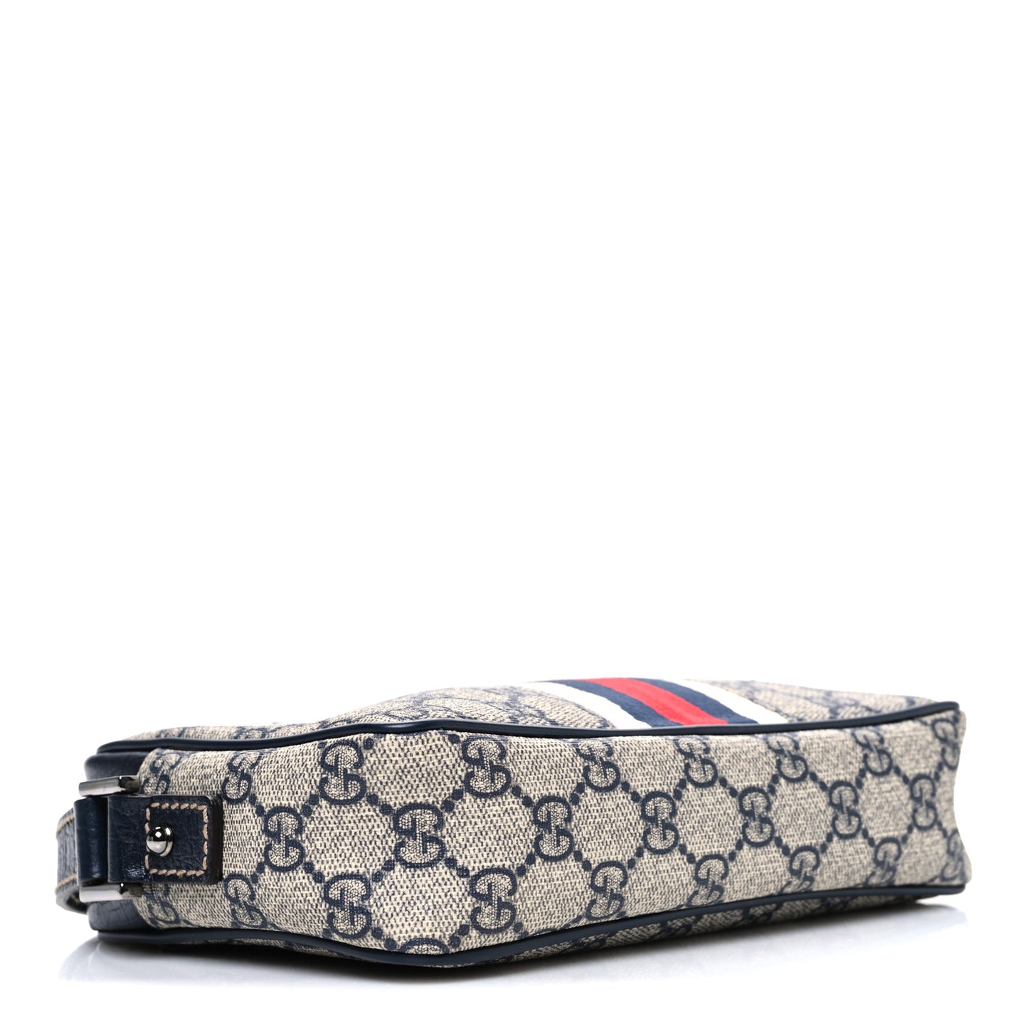 GG Supreme Monogram Web Small Shoulder Bag Navy