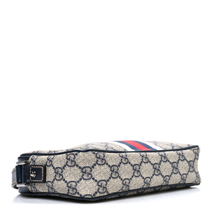 Gucci GG Supreme Monogram Web Small Shoulder Bag Navy 4 of 10