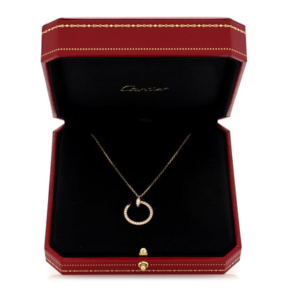 Cartier 18K Yellow Gold Diamond Juste Un Clou Paved Pendant Necklace 5 of 5