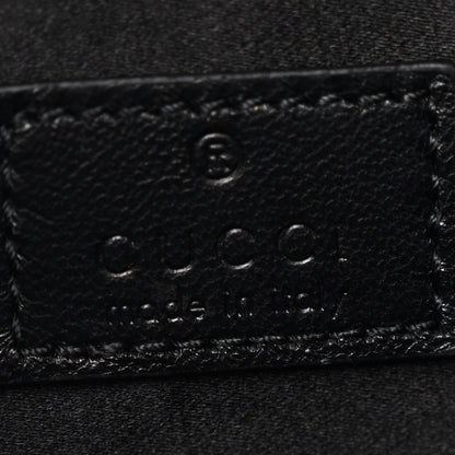 Gucci Jacquard Black Denim GG Monogram Horsebit Slim Small Shoulder Bag Black Grey 6 of 10