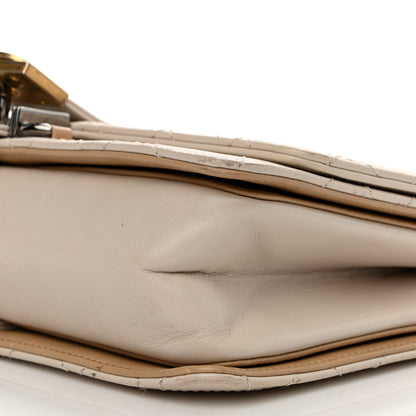 Chanel Calfskin Stitched Flap White 10 of 15
