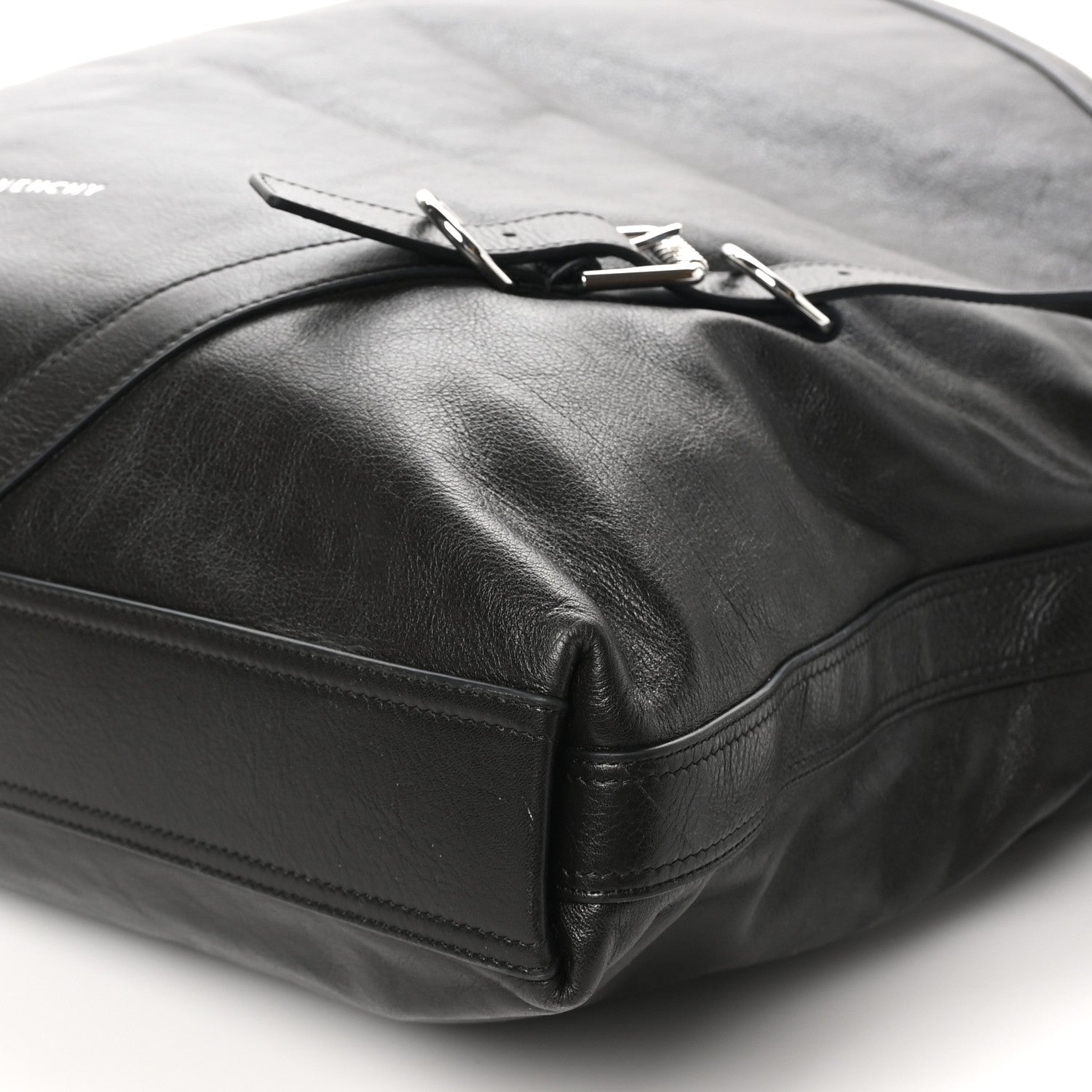 Givenchy Calfskin Shearling Large Voyou Bag Chocolate 9 of 9