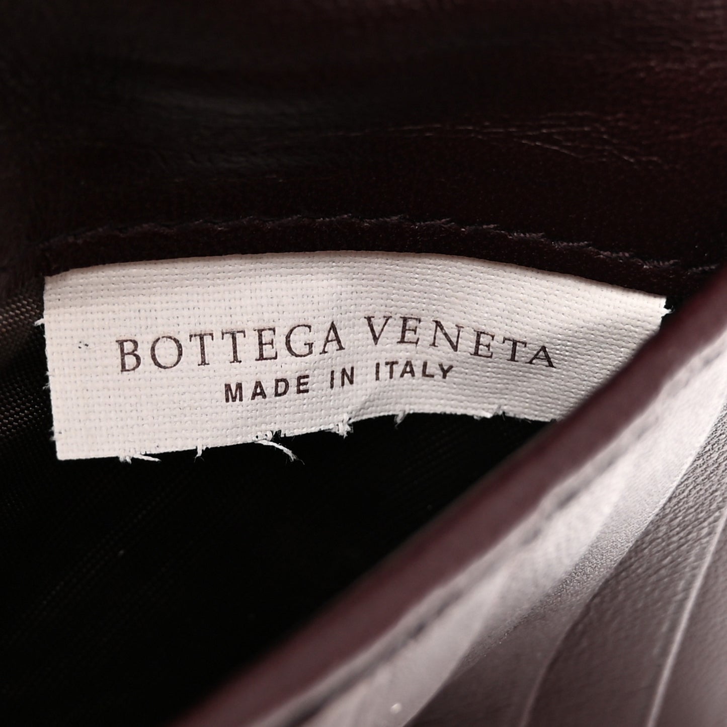 Nappa Intrecciato Flap Wallet Bordeaux