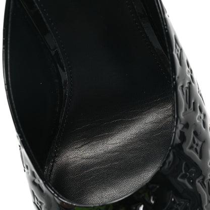 Louis Vuitton Patent Calfskin Monogram Embossed Super Mules 40 Black 8 of 8