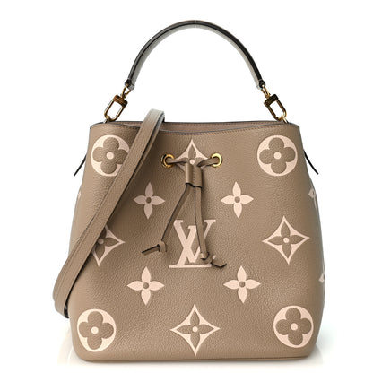 Louis Vuitton Empreinte Monogram Giant Neonoe MM Tourterelle Creme 1 of 10