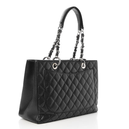 Chanel Caviar Quilted Grand Shopping Tote GST Black 3 of 8