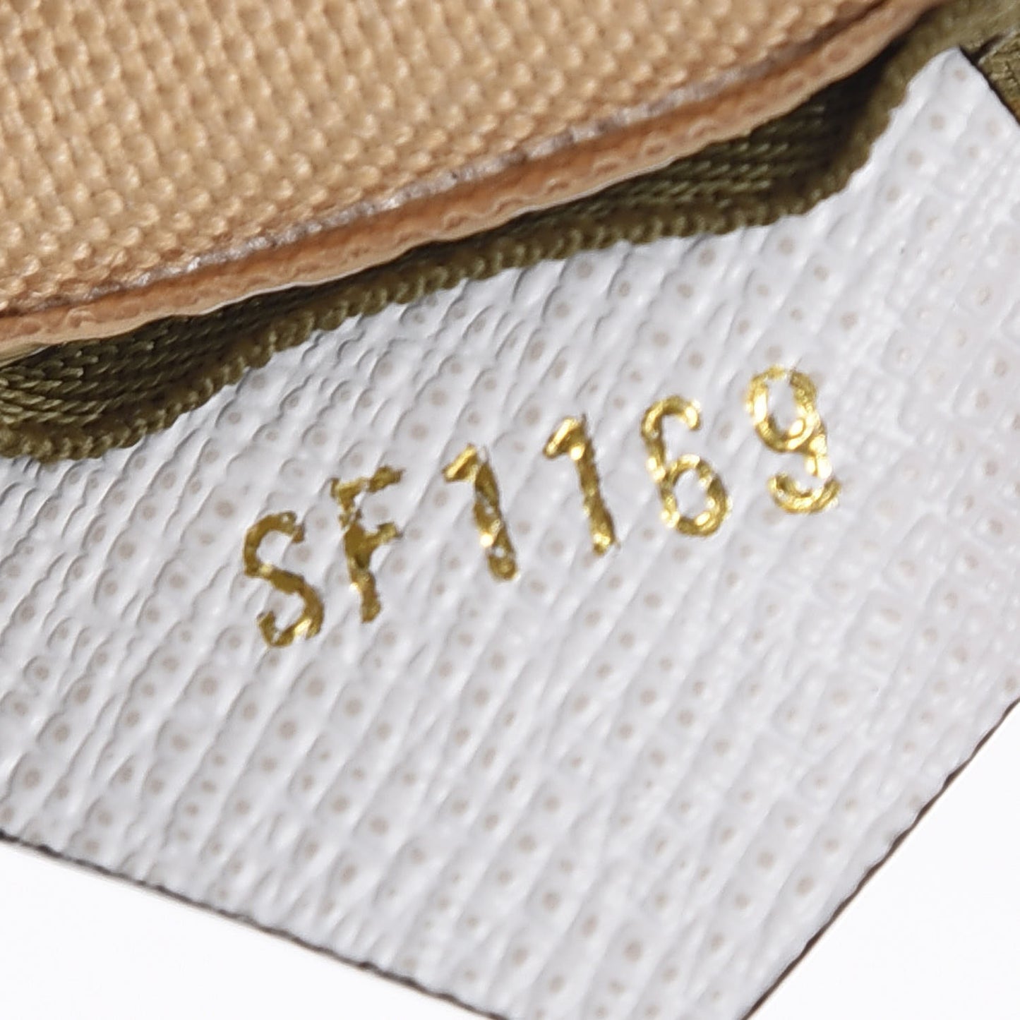 Monogram Giant Micro Pochette Accessories Kaki White