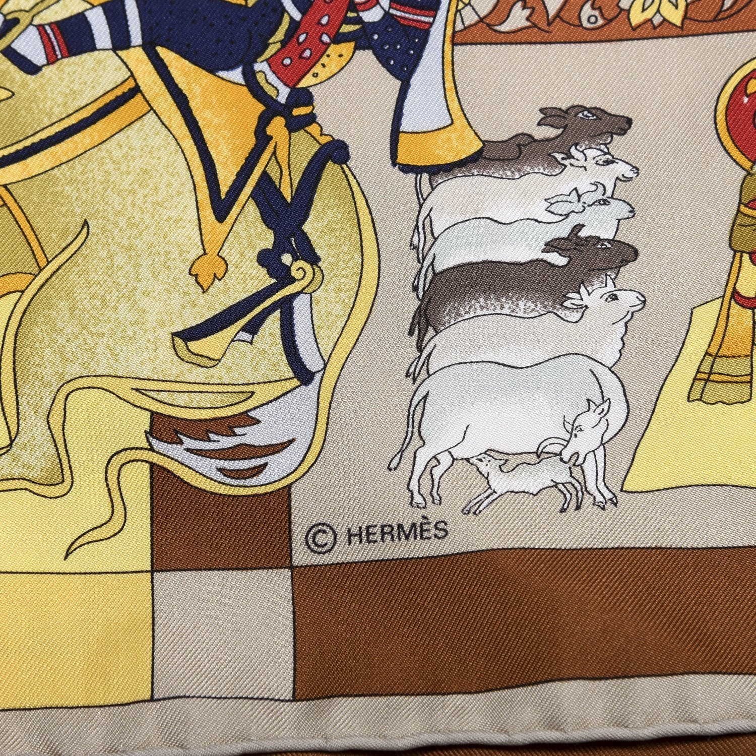 Hermes Silk Fantaisies Indiennes Scarf 90 3 of 6