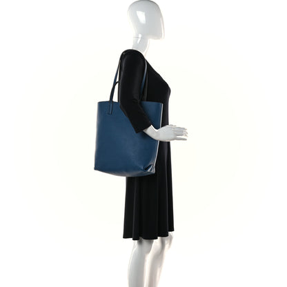 Moynat Taurillon Blush Calfskin Quattro Reversible Tote TPM Blue Zinc 2 of 15