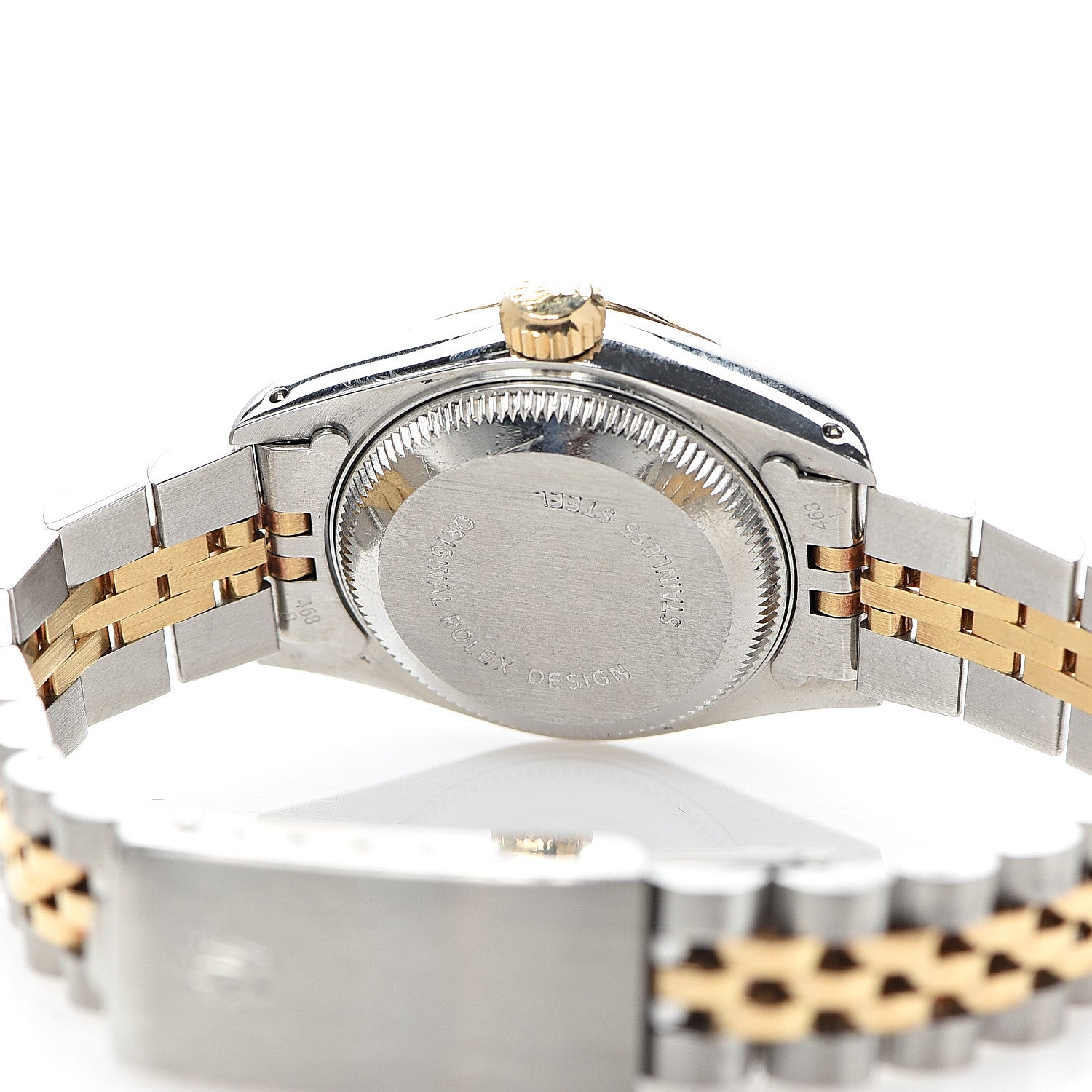 Rolex Stainless Steel 18K Yellow Gold 26mm Oyster Perpetual Datejust Watch Champagne 69173 4 of 5