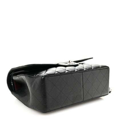 Chanel Caviar Quilted Jumbo Double Flap Black 4 of 10