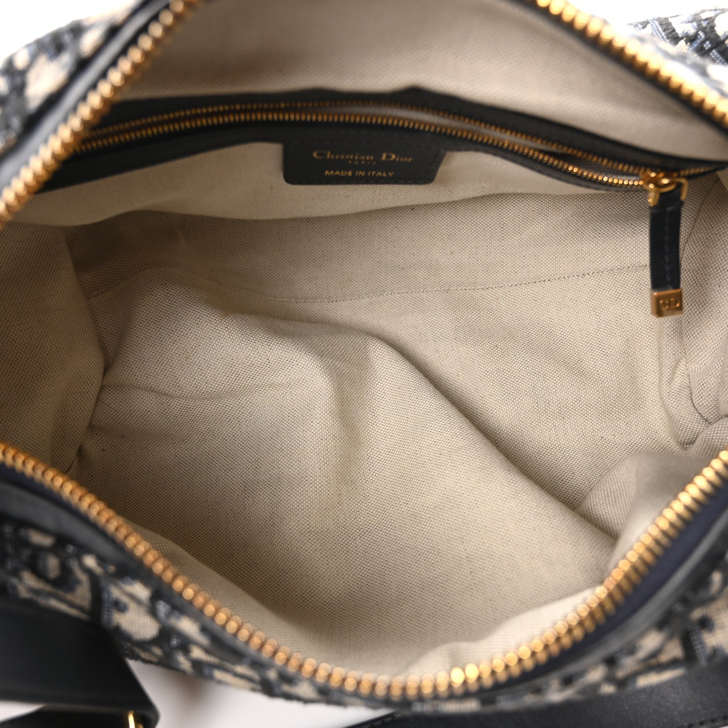 Christian Dior Oblique Medium D-Journey Bag Blue 5 of 10
