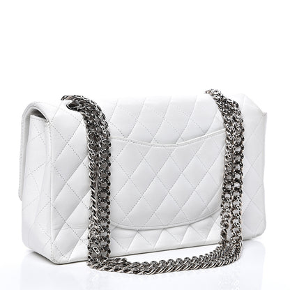 Chanel Lambskin Quilted Medium Single Flap White 2 of 12