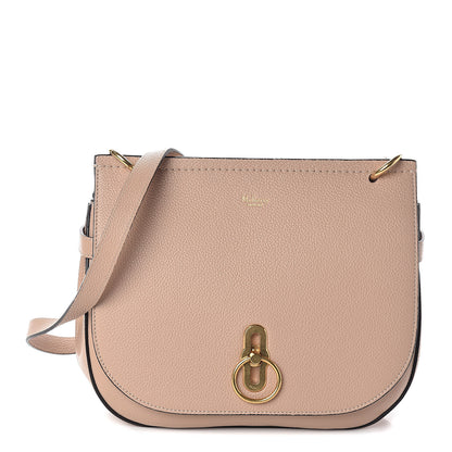 Mulberry Small Classic Grain Calfskin Amberley Satchel Rosewater 1 of 9