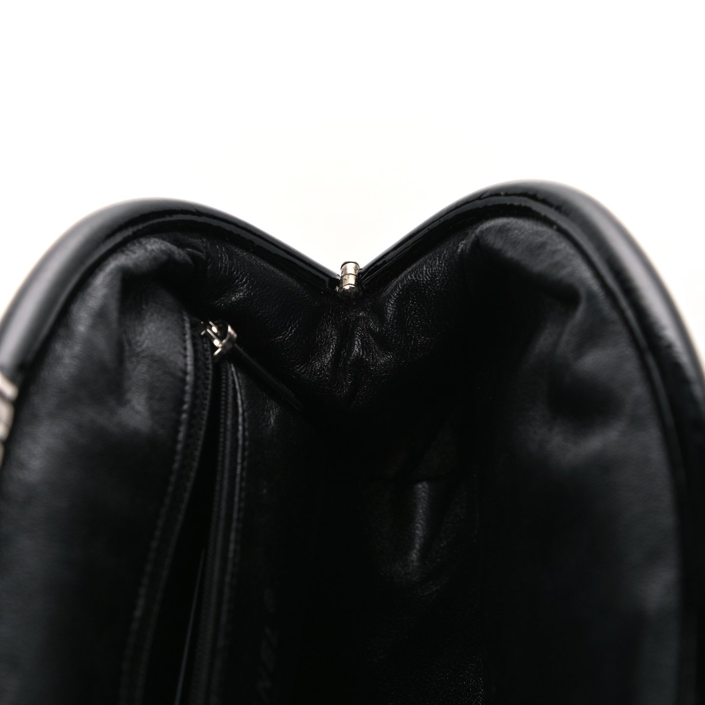 Patent Quilted Timeless Clutch Black