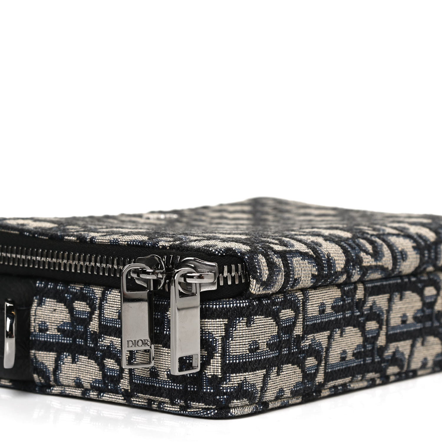 Christian Dior Oblique Pouch Navy Blue 8 of 9