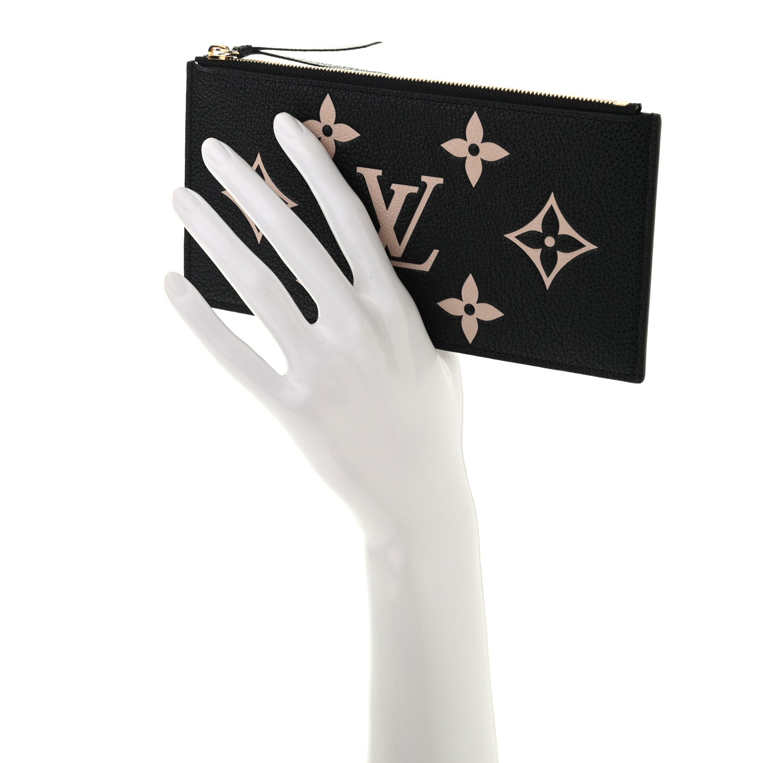 Louis Vuitton Empreinte Monogram Giant Crafty Pochette Felicie Zippered Insert Black 2 of 6