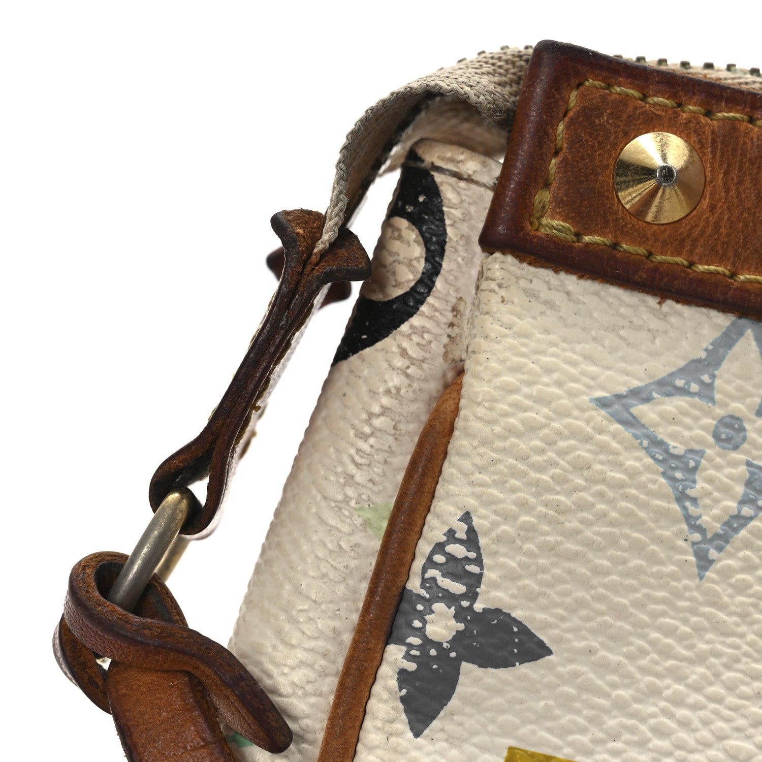 Louis Vuitton Monogram Multicolor Pochette Accessories White 12 of 14