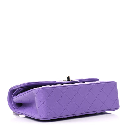 Chanel Caviar Quilted Small Double Flap Purple 4 of 11