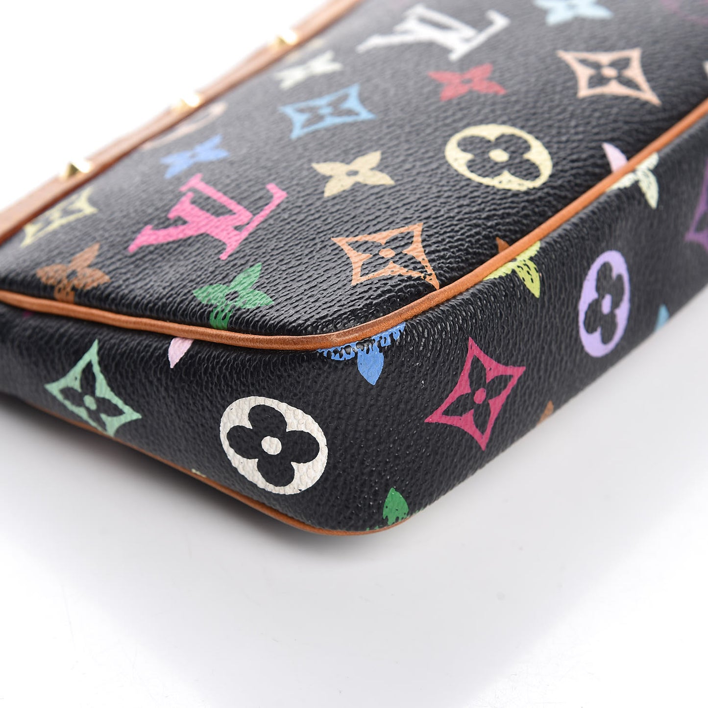 Monogram Multicolor Pochette Accessories Black