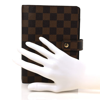 Louis Vuitton Damier Ebene Medium Ring Agenda Cover 2 of 7