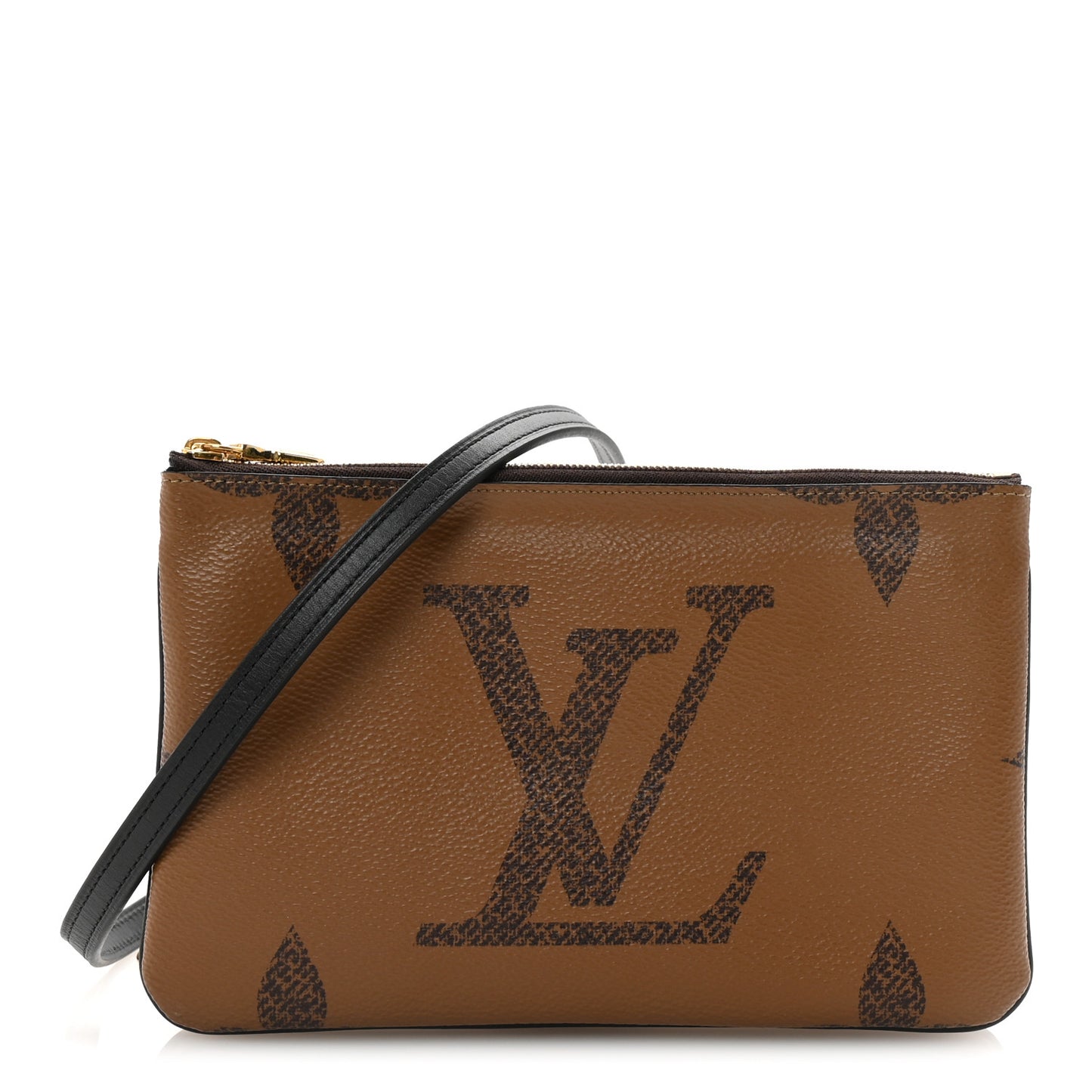 Reverse Monogram Giant Double Zip Pochette