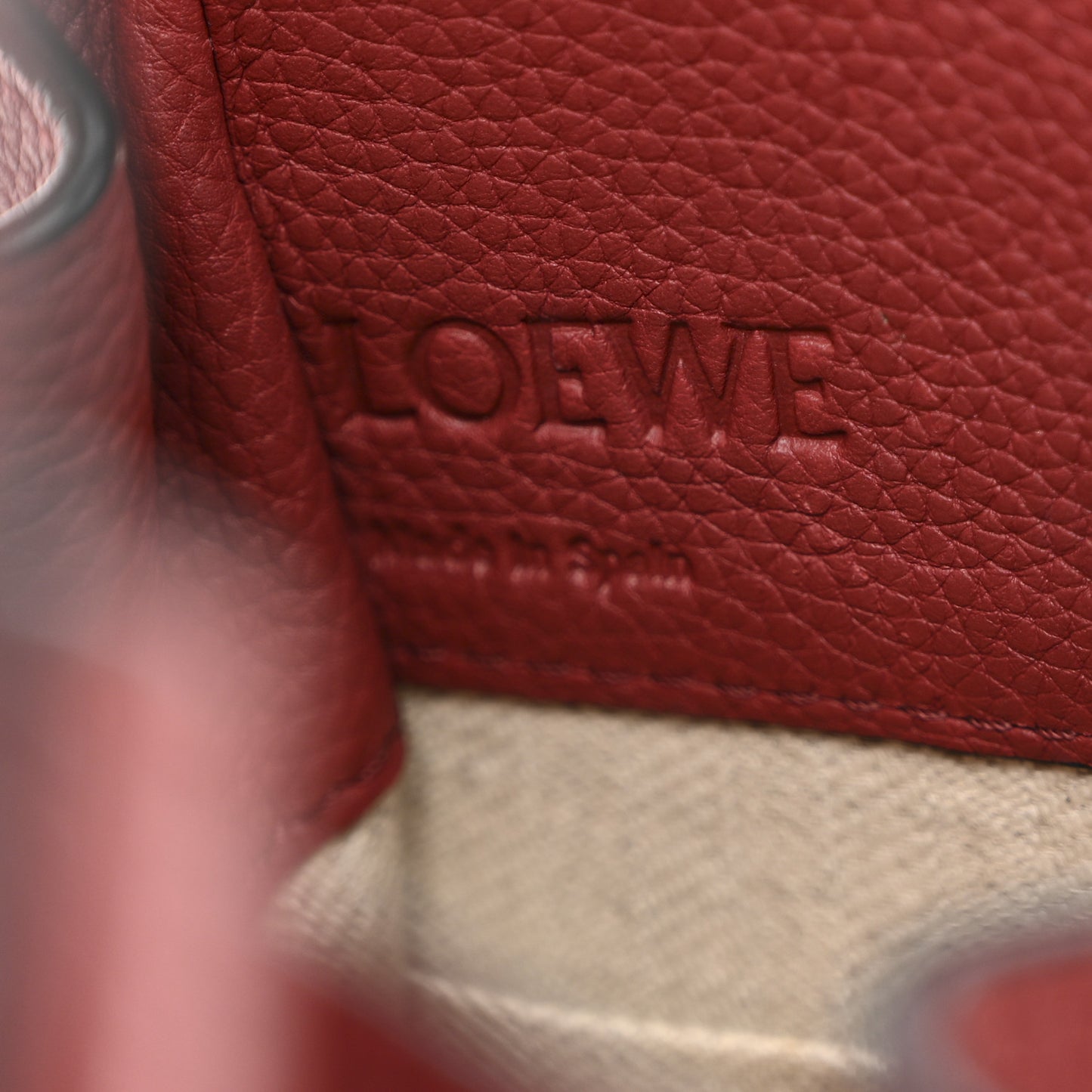 Soft Grained Calfskin Mini Hammock Shoulder Bag Dark Red