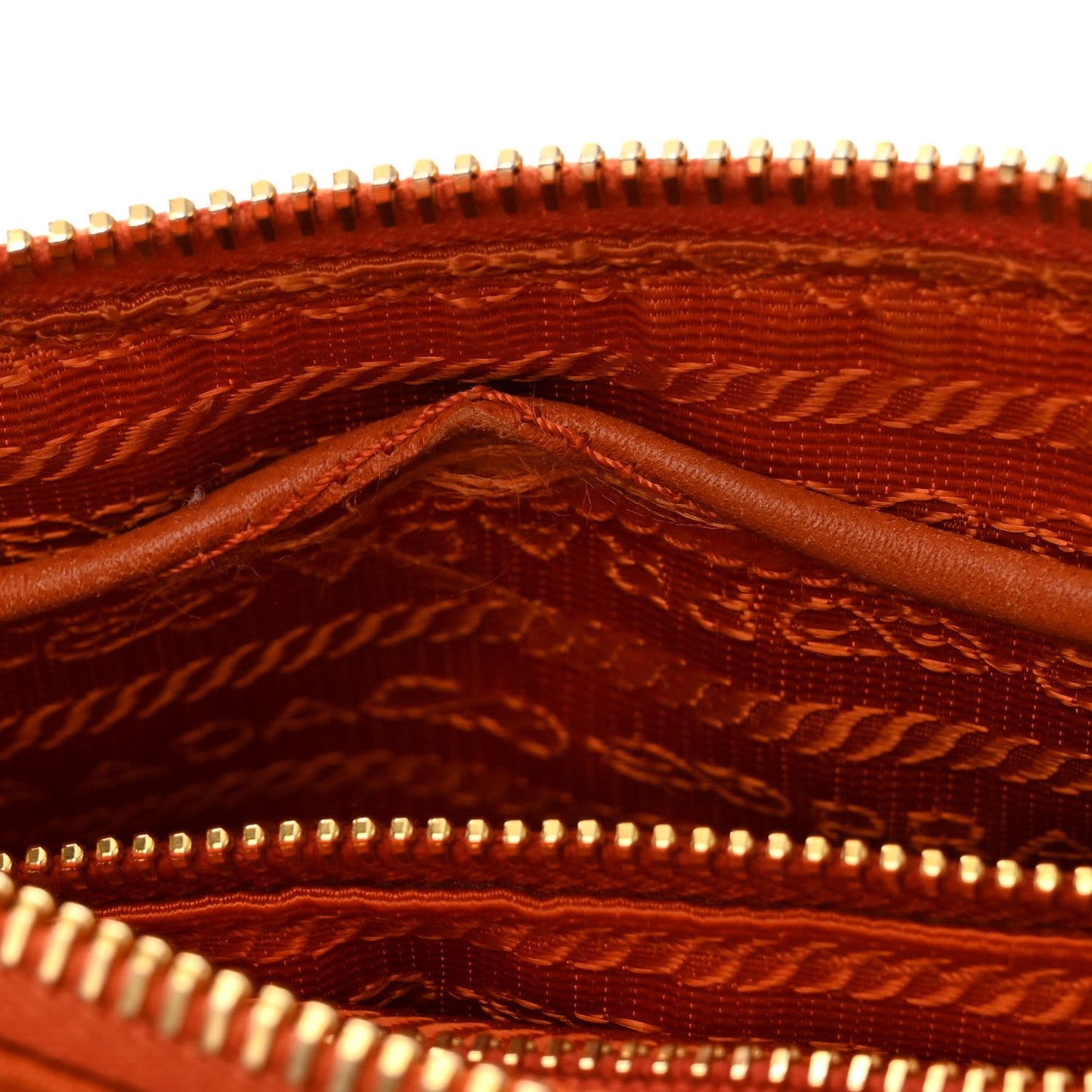 Tessuto Nylon Saffiano Crossbody Bag Papaya