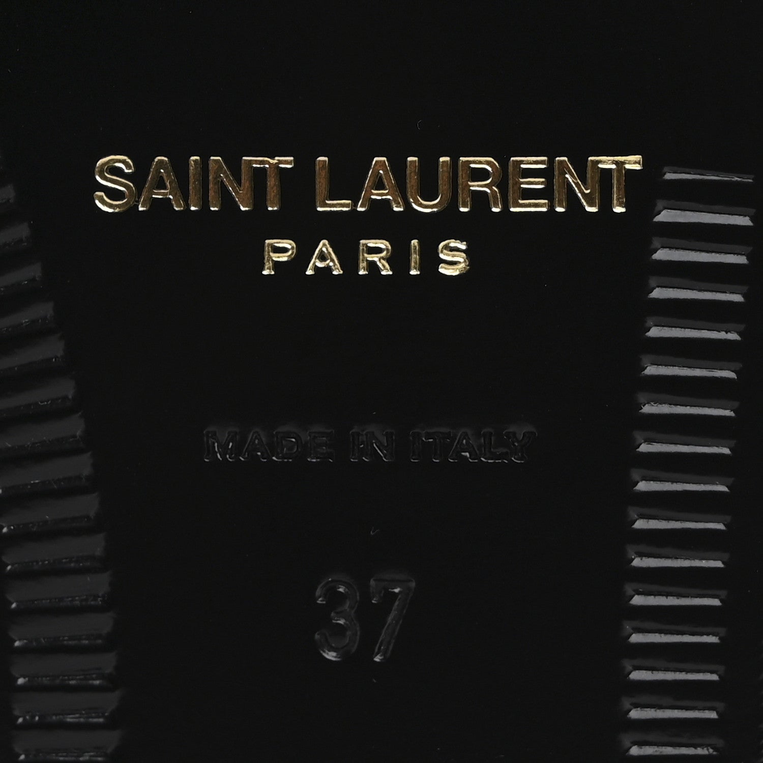 Saint Laurent Calfskin Penny Loafers 37 Black 8 of 10