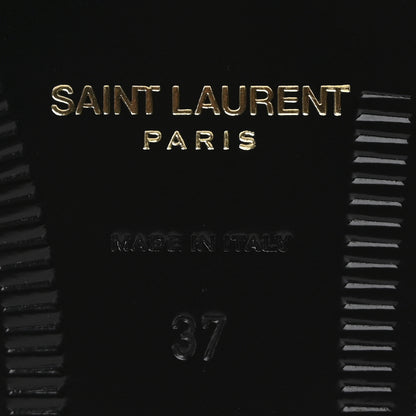 Saint Laurent Calfskin Penny Loafers 37 Black 8 of 10