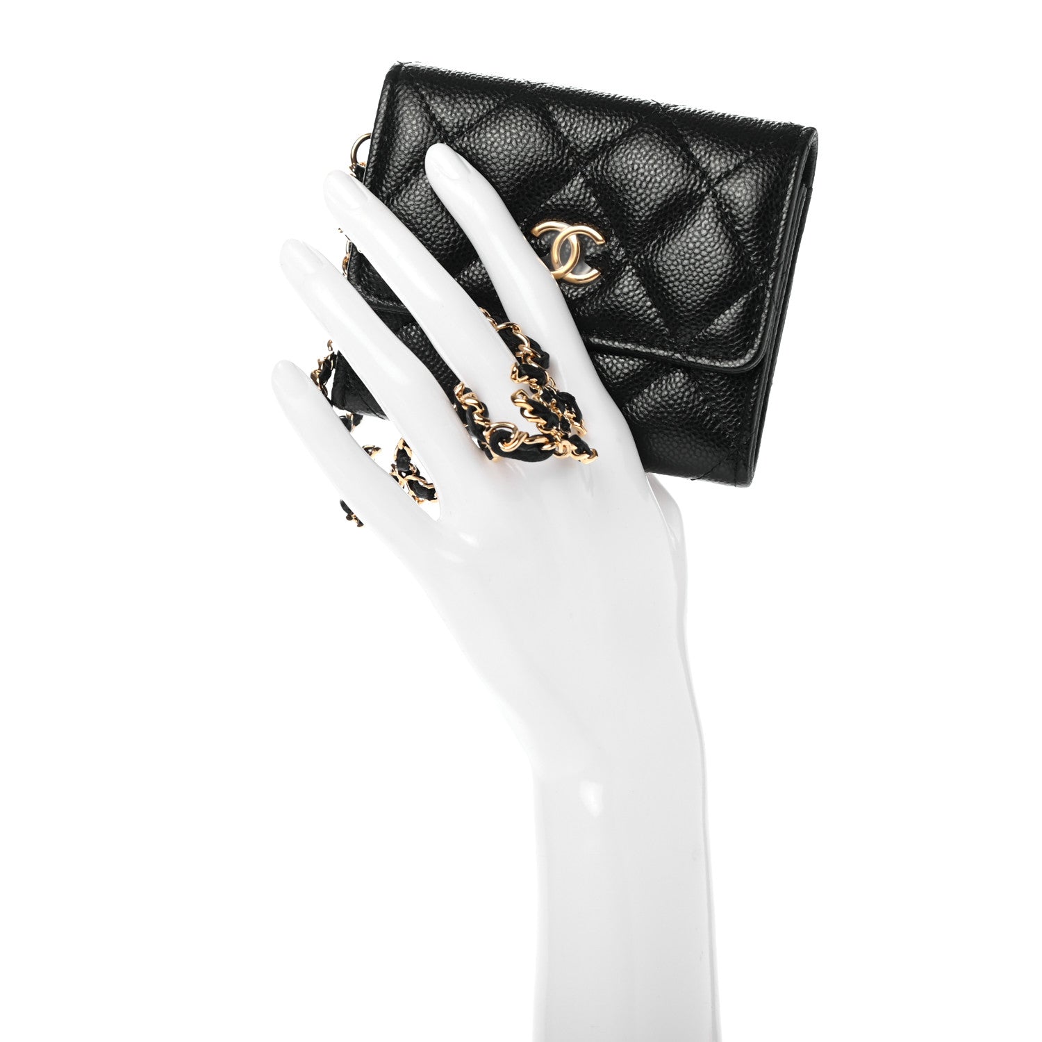 Chanel Caviar Quilted Miss Coco Clutch With Chain Black 2 of 9