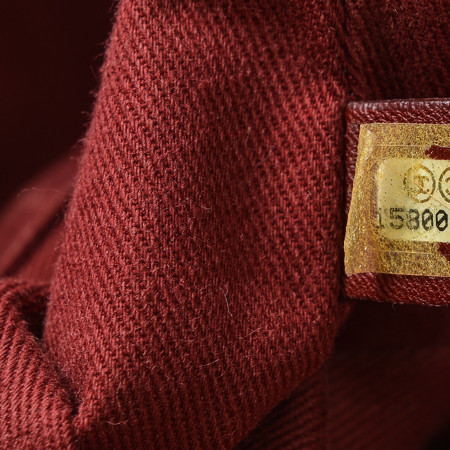 Chanel Canvas Large Deauville Tote Red 7 of 11