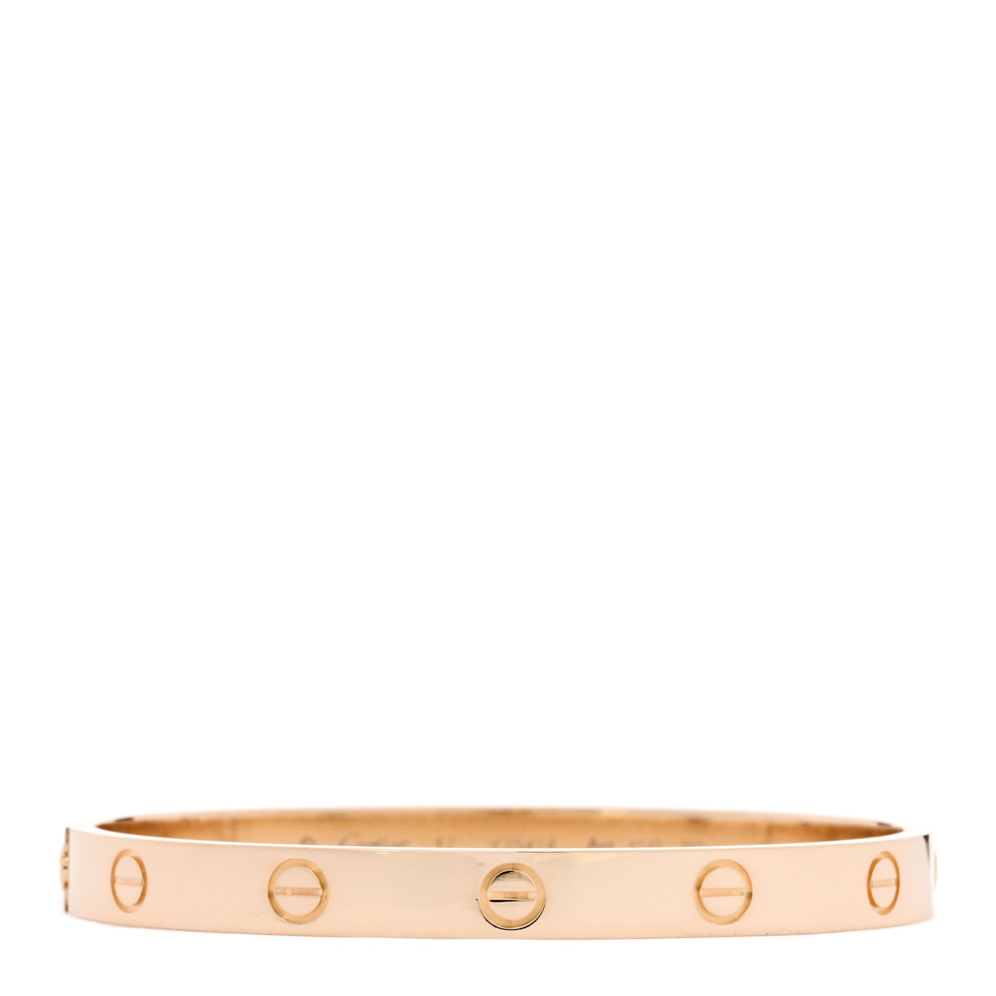 18K Yellow Gold LOVE Bracelet 17