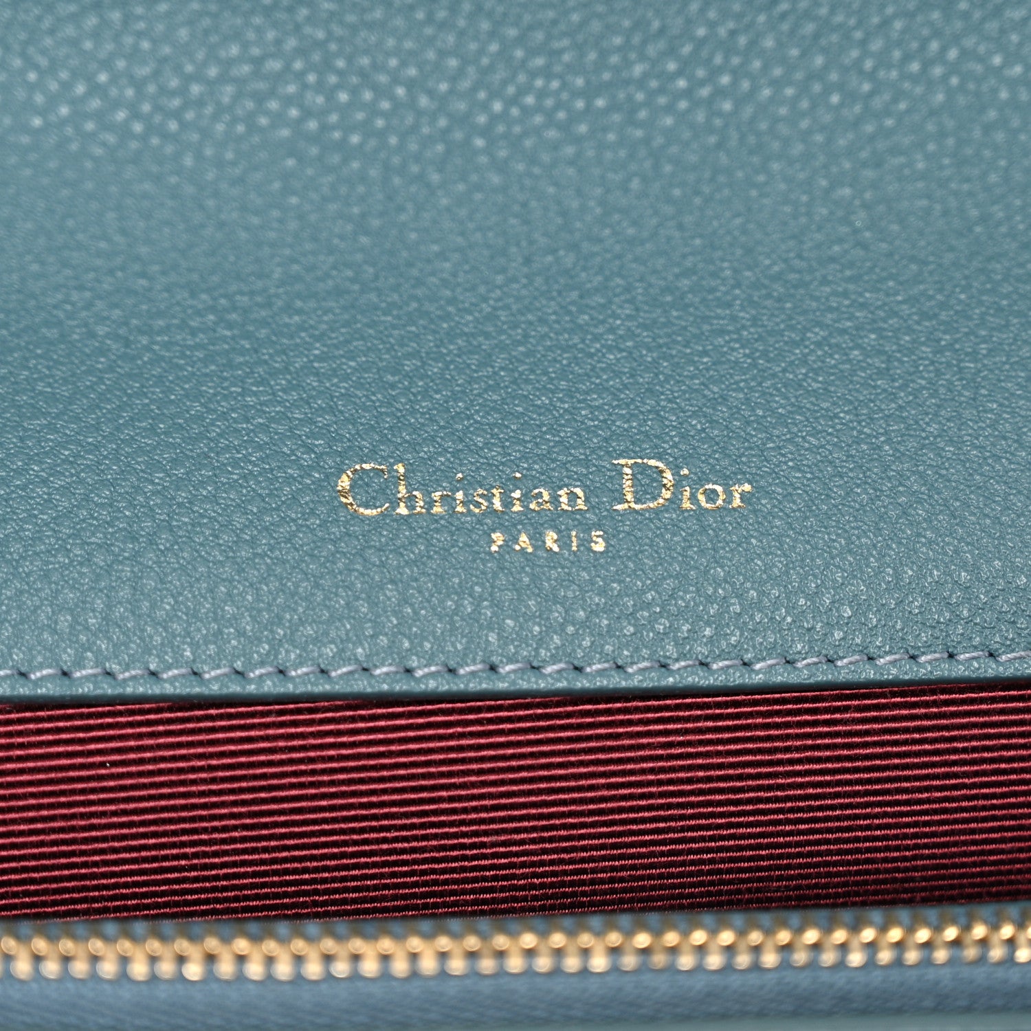 Christian Dior Grained Calfskin Diorama Satchel Agave Green 7 of 12