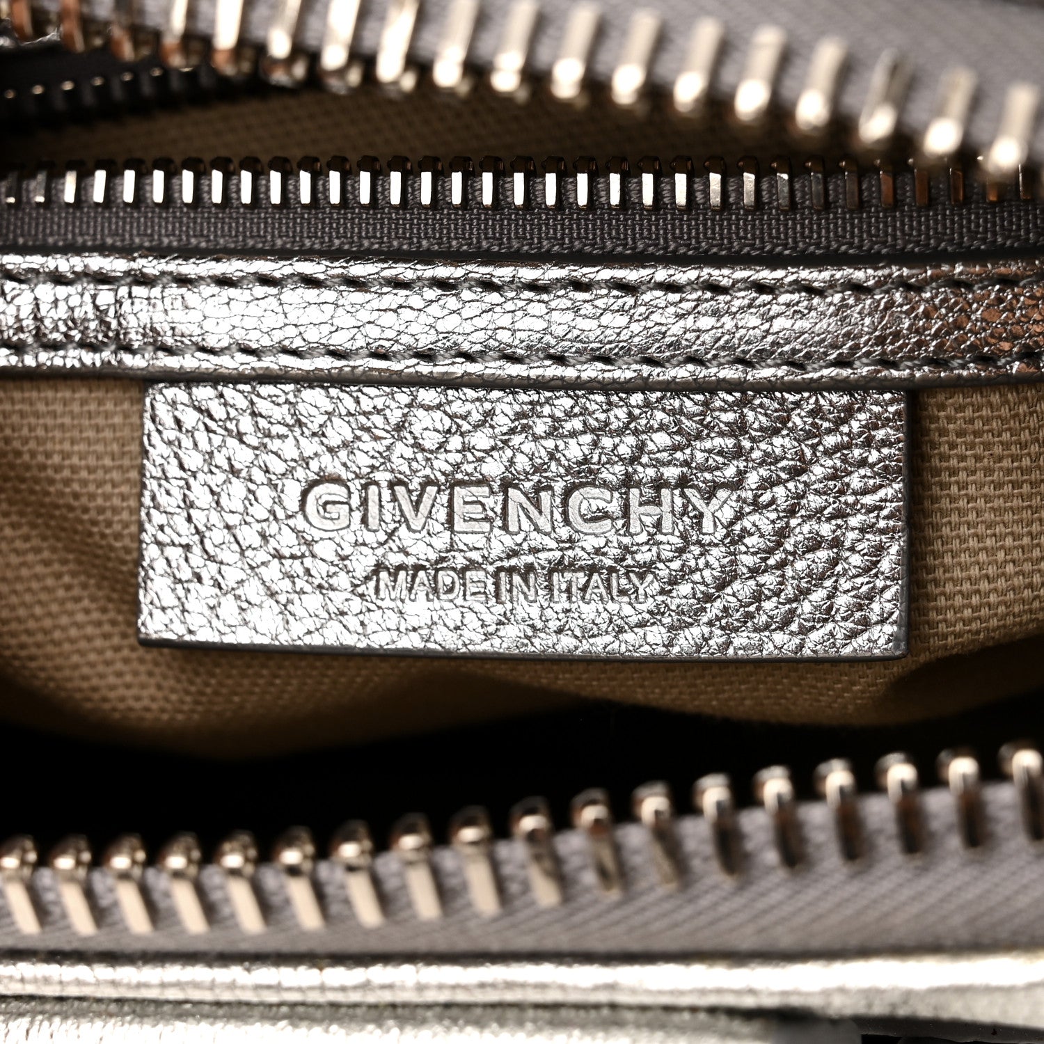 Givenchy Metallic Sugar Goatskin Mini Antigona Silver 6 of 11