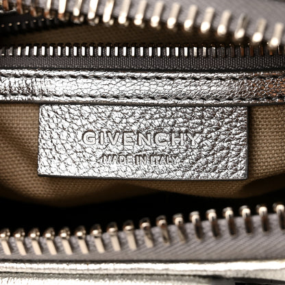 Givenchy Metallic Sugar Goatskin Mini Antigona Silver 6 of 11