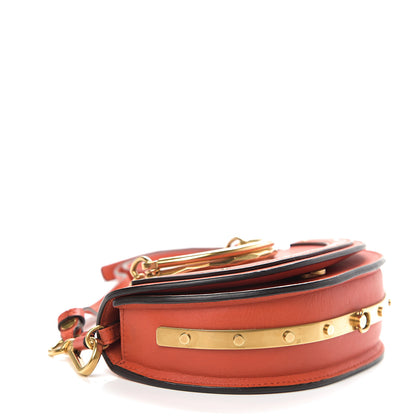 Chloe Calfskin Small Nile Bracelet Minaudiere Bag Sepia Red 3 of 9