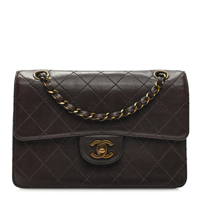Chanel Lambskin Quilted Small Single Flap Dark Brown 1 of 9