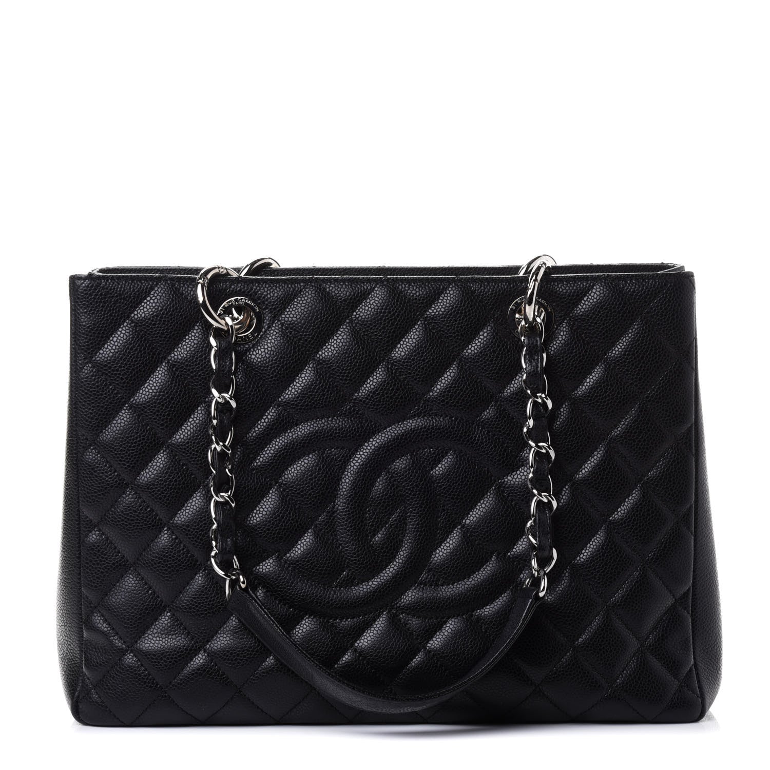 Chanel Caviar Quilted Grand Shopping Tote GST Black 1 of 4