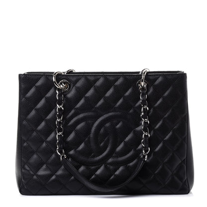 Chanel Caviar Quilted Grand Shopping Tote GST Black 1 of 4