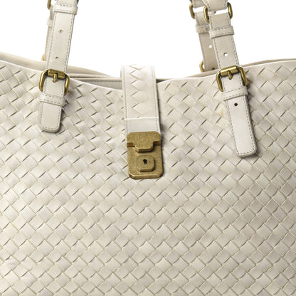Bottega Veneta Nappa Intrecciato Medium Roma Tote Marmo 12 of 12