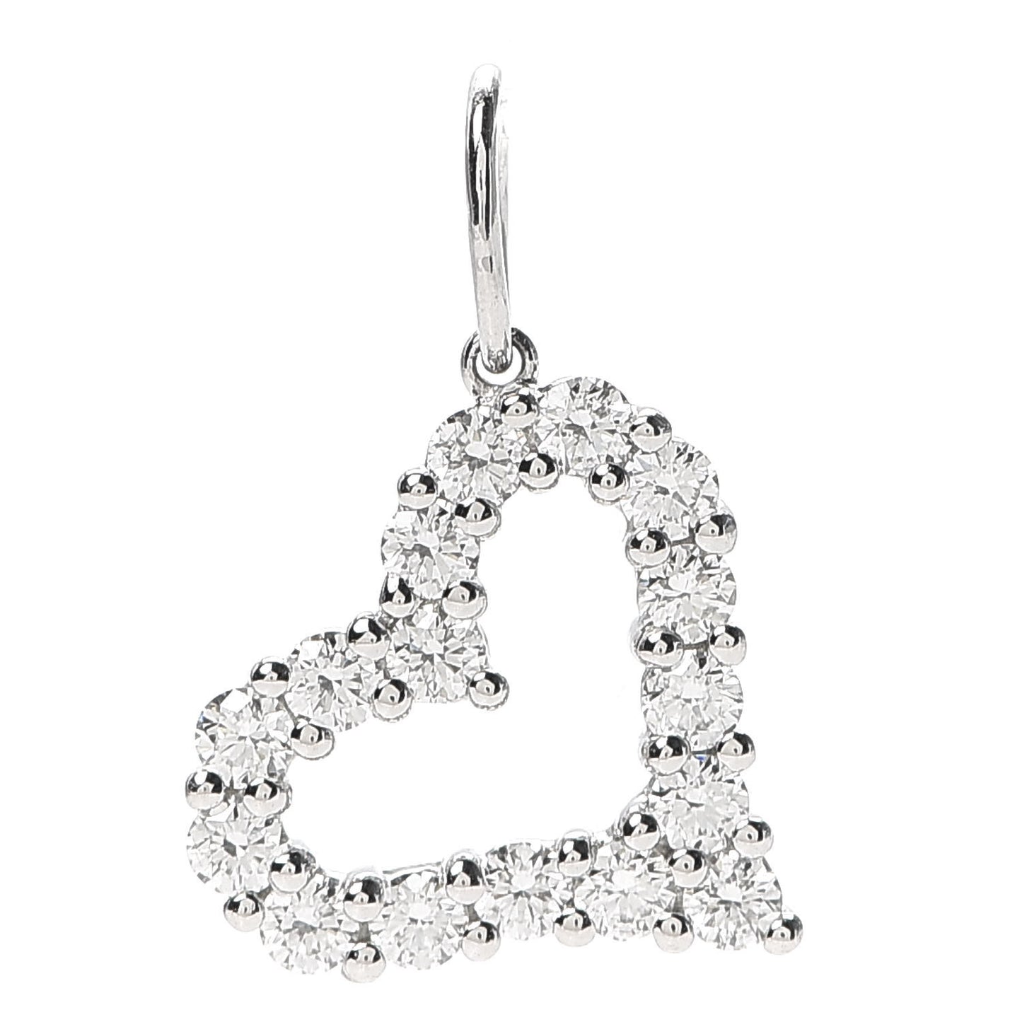 Platinum Diamond Mini Heart Charm