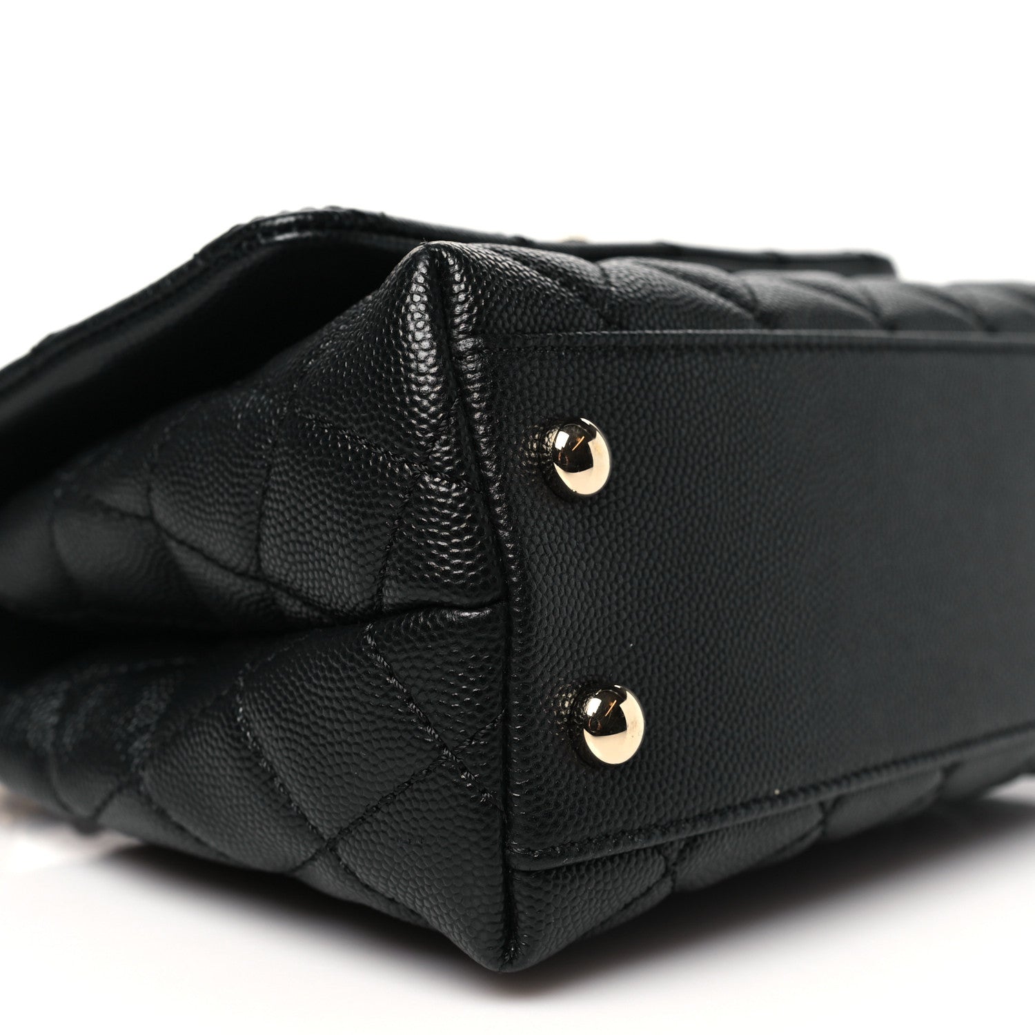Chanel Caviar Quilted Extra Mini Coco Handle Flap Black 9 of 10