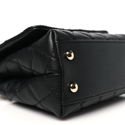 Chanel Caviar Quilted Extra Mini Coco Handle Flap Black 9 of 10
