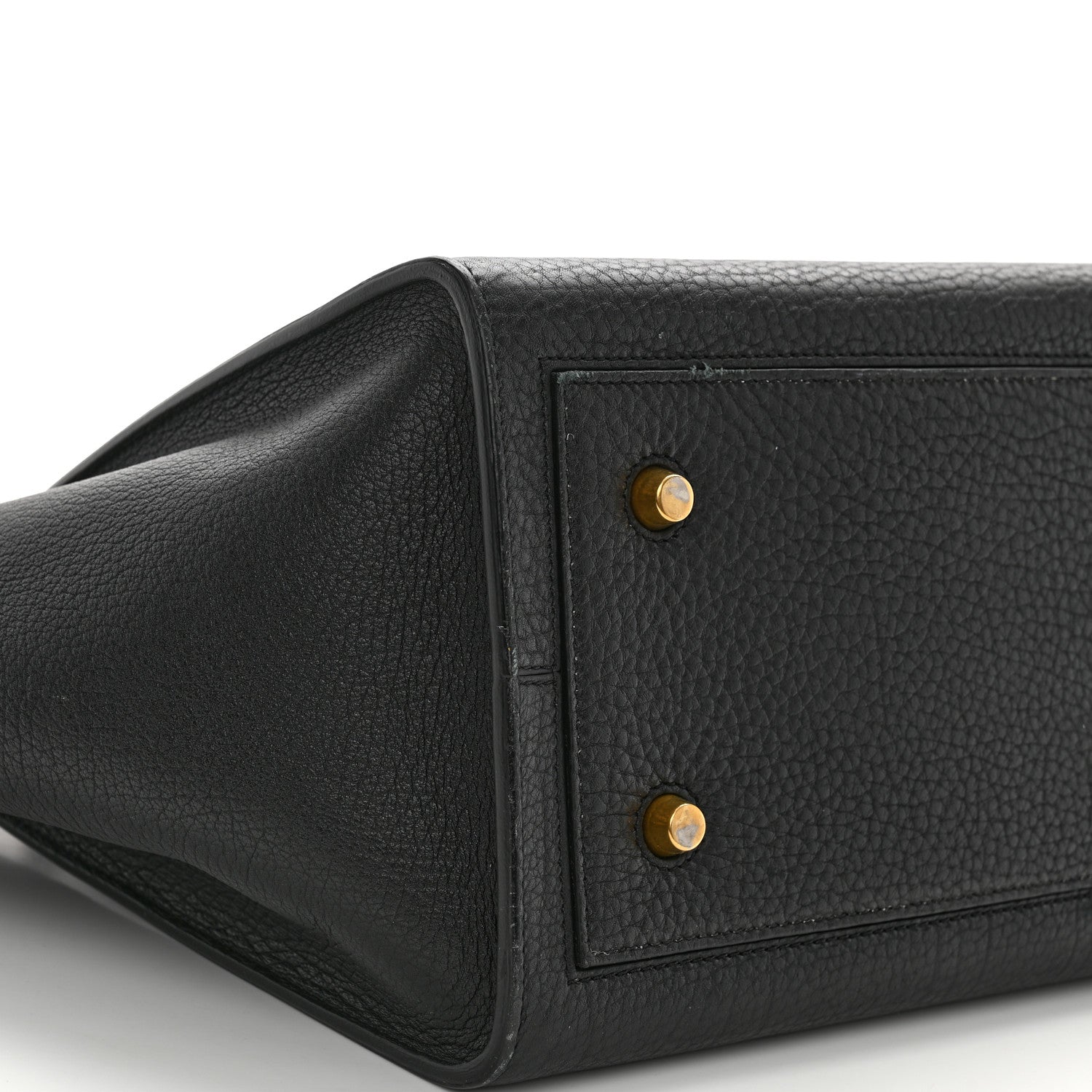 Celine Crisped Calfskin Mini Tie Knot Tote Black 9 of 13