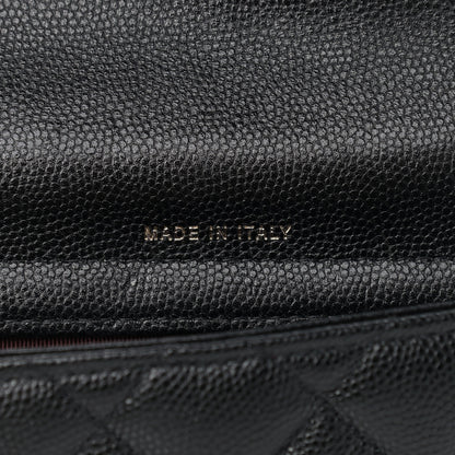 Chanel Caviar Quilted Flap Phone Holder With Chain Black 8 of 11
